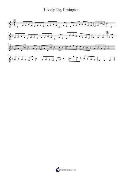 Lively Jig, Ilmington 楽譜 by Emmy Lam-Arr.Fieldtein
