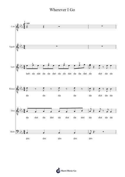 Wherever I Go Sheet Music by Jacob Collier/Lawrence/Michael McDonald-Arr.Yuleboyle Kingshous