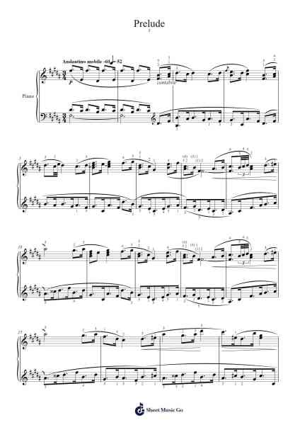 Romantic Sketches for the Young, Op. 54: Prelude Sheet Music by Nikolai Medtner-Arr.Bobright