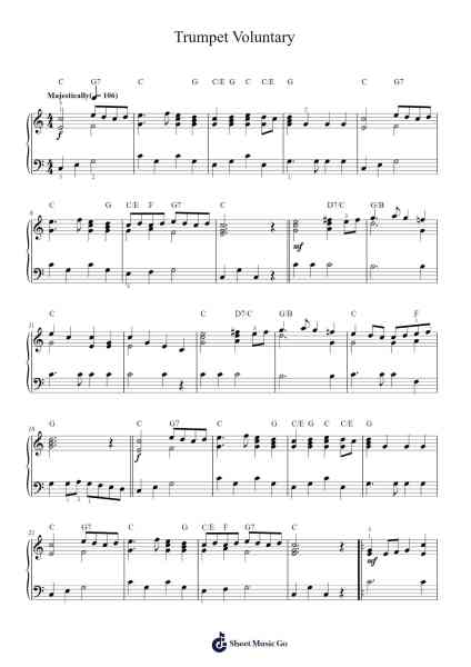 Trumpet Voluntary Sheet Music by Jeremiah Clarke-Arr.Dilpont Trollsper