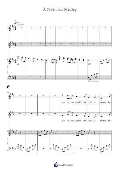 A Christmas Medley Sheet Music by Boycerod-Arr.Carrnie