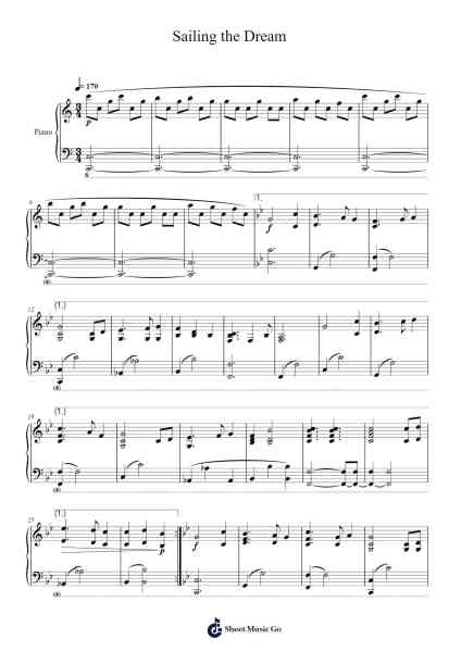 Sailing the Dream Sheet Music by SmilegateRPG-Arr.Temlouie Ramsjo
