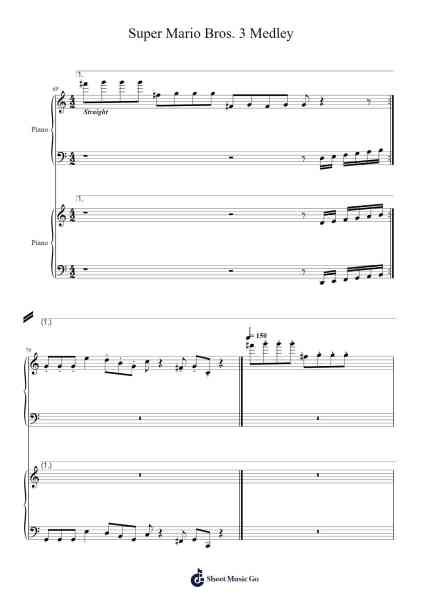 Super Mario Bros. 3 Medley Sheet Music by Shota Kageyama-Arr.Tifdike Mupont