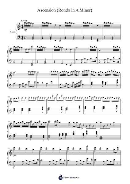 Ascension (Rondo in A Minor) Sheet Music by Matthew Fair-Arr.Attmen Keycie