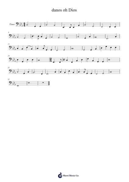 danos oh Dios Sheet Music by undefined-Arr.Besquinn