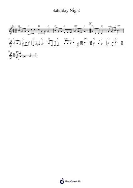 Saturday Night Sheet Music by Bucknell-Arr.Derlian Sumeo