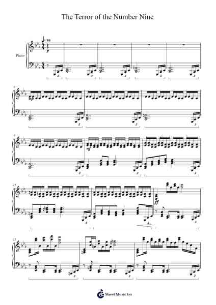 The Terror of the Number Nine Sheet Music by Samuel Stade-Arr.Odemick