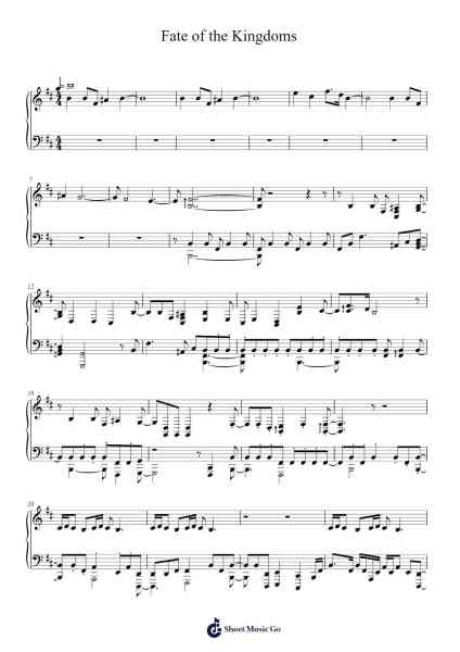 Fate of the Kingdoms Sheet Music by Ramin Djawadi-Arr.Cherlius Bunearl