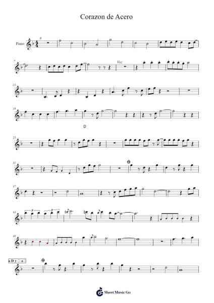 Corazon de Acero Sheet Music by Renato E.-Arr.Windwood