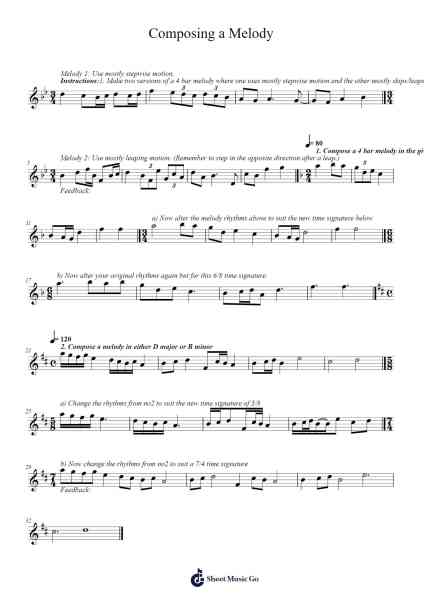 Composing a Melody Sheet Music by Chamjoe-Arr.Fieldtein