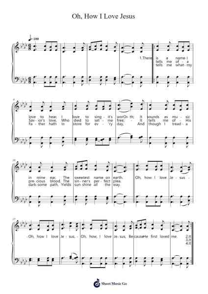 Oh, How I Love Jesus Sheet Music by Anonymous-Arr.Bobpritt Kathpril