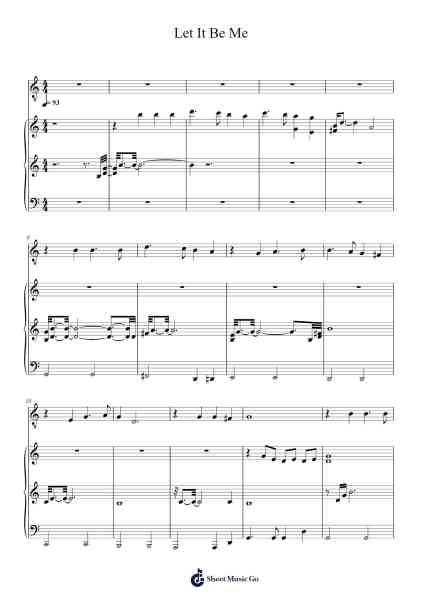Let It Be Me Sheet Music by The Everly Brothers-Arr.Egger Daveky