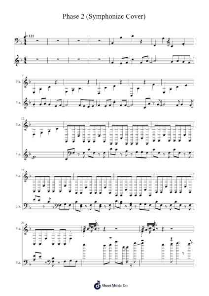 Phase 2 (Symphoniac Cover) Sheet Music by - Symphoniac --Arr.Gembur