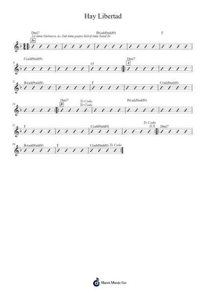 Hay Libertad Sheet Music by Art Aguilera-Arr.Arkuk Househous