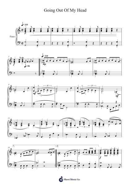 Going Out Of My Head Sheet Music by Tony Randazzo-Arr.Jesvin
