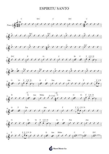 ESPIRITU SANTO Sheet Music by Victor Osmel-Arr.Grelitt Bachdrow