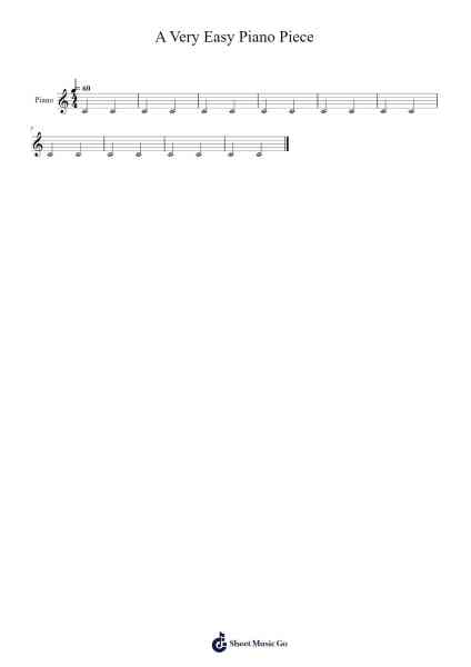 A very easy piano piece Sheet Music by raghavarora08-Arr.Spenky Chloelith