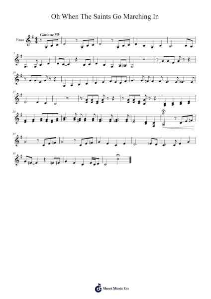 Oh When The Saints Go Marching In Sheet Music by undefined-Arr.Hughmand