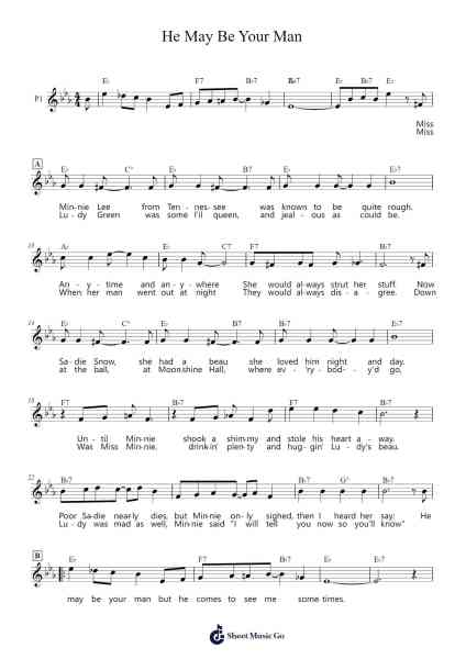 He May Be Your Man Sheet Music by Lemuel Fowler-Arr.Hulking Chilmund