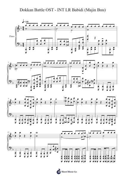 Dokkan Battle OST - INT LR Babidi (Majin Buu) Sheet Music by notsowiseone-Arr.Macre Accer
