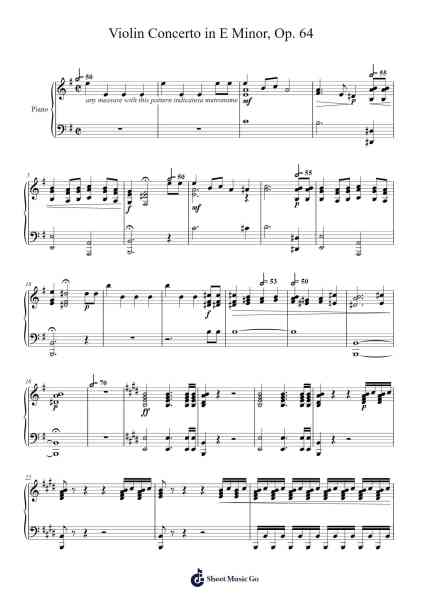 Violin Concerto in E minor, Op. 64 Sheet Music by Felix Mendelssohn-Arr.Morsechi Billra