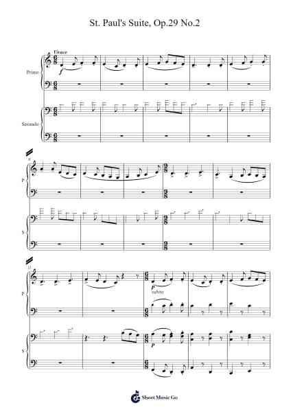 St. Paul's Suite, Op. 29 No. 2: I. Jig Sheet Music by Gustav Holst/Perry Zou-Arr.Scripla Brookfe