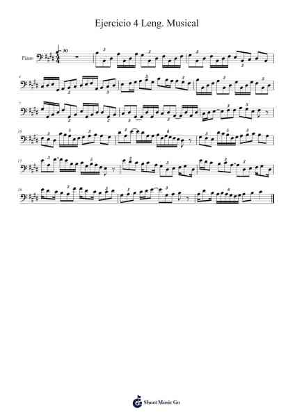Ejercicio 4 Leng. Musical 樂譜由  - 編曲 Pegjim