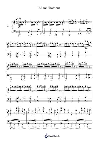 Silent Shootout Sheet Music by Jared Emerson-Johnson-Arr.O'Neilgrey
