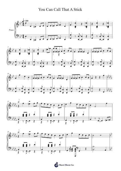 You Can Call That A Stick Sheet Music by undefined-Arr.Hilltim Moobright