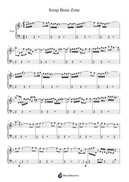 Scrap Brain Zone Sheet Music by Yuzo Koshiro-Arr.Charwen