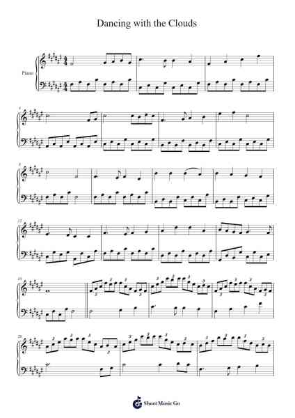 Dancing with the Clouds Sheet Music by Cormac Farren-Arr.Myrxia Frankpound