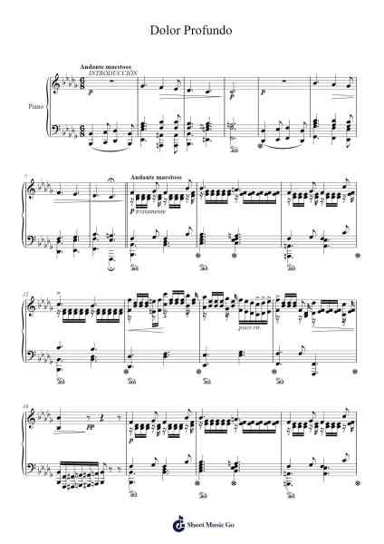 Dolor Profundo Sheet Music by Tomás León-Arr.Lambtham