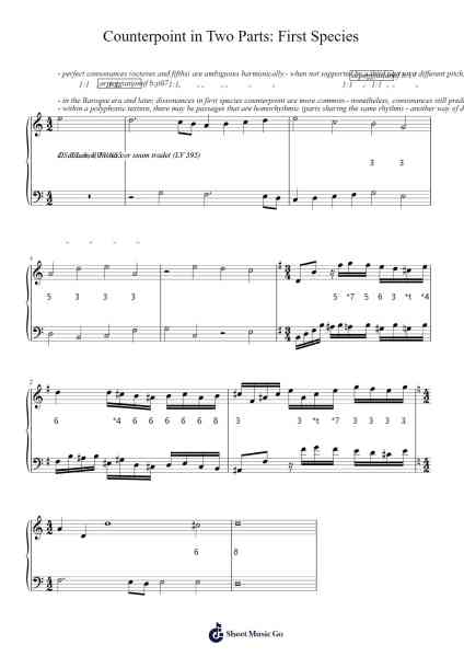 Counterpoint in Two Parts: First Species Sheet Music by Marc Sabatella-Arr.Padmos Gibleign