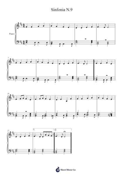 Sinfonia N.9 Sheet Music by Ludwig van Beethoven-Arr.Hulking Chilmund