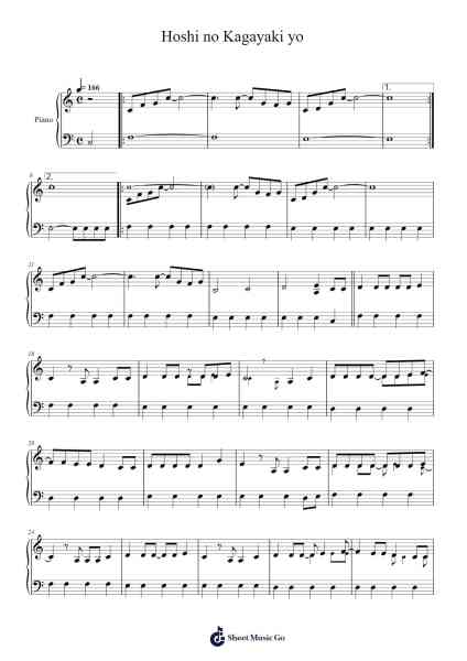 Hoshi no Kagayaki yo Sheet Music by ZARD-Arr.Holmesmax