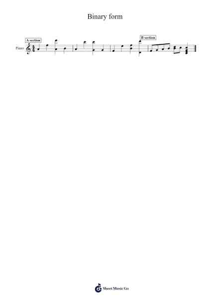 Binary form Sheet Music by Sonia P.-Arr.Osworth Gosca