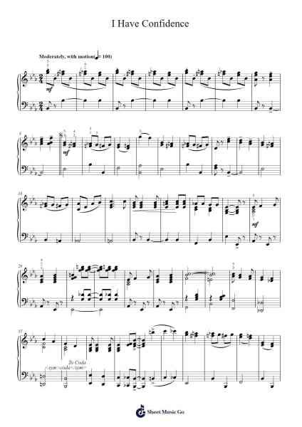 I Have Confidence (from The Sound of Music) Sheet Music by Rodgers & Hammerstein-Arr.Auwolf