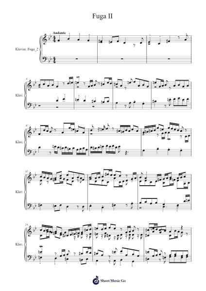 Fuga II Sheet Music by Oliver Behrens-Arr.Browneclaude Petmond
