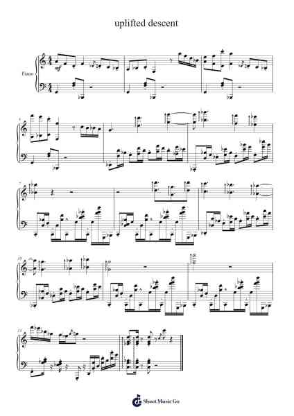 uplifted descent Sheet Music by Attral Humtion-Arr.Dwighthart Mickrold