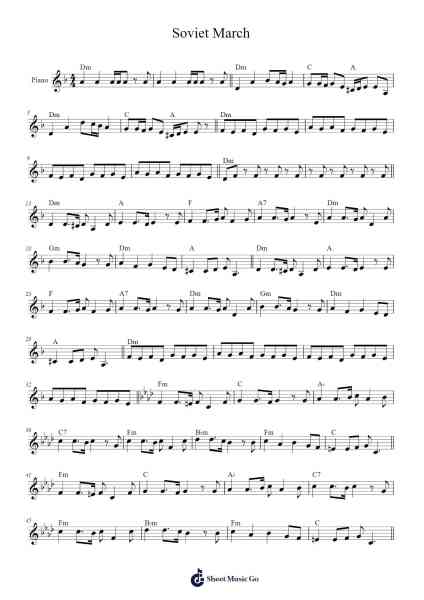 Soviet March Sheet Music by James Hannigan-Arr.Odeker Earlsor