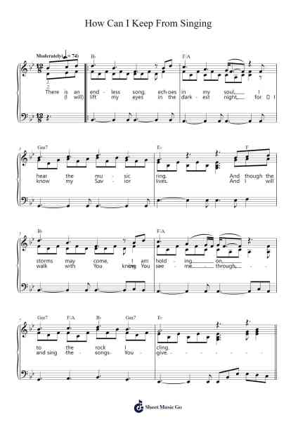 How Can I Keep From Singing Sheet Music by Chris Tomlin-Arr.Olch