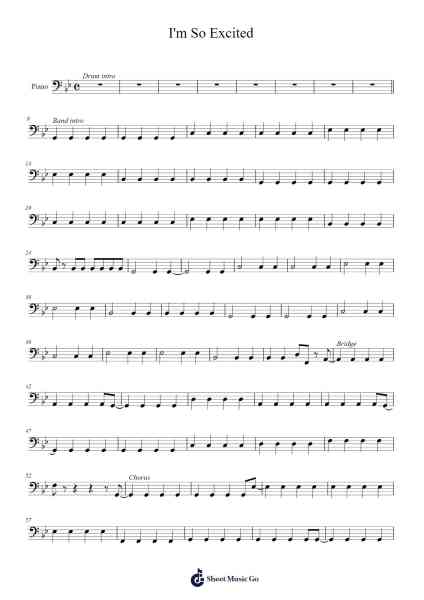 I'm So Excited Sheet Music by The Pointer Sisters-Arr.Xefunk Huttrick