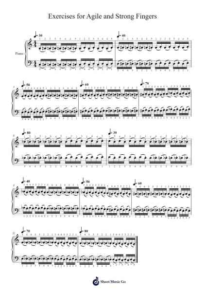 Exercises for Agile and Strong Fingers Sheet Music by Emwebb-Arr.Thodorece