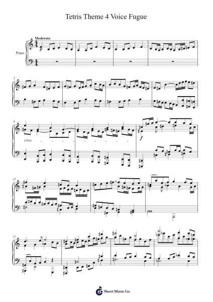 Korobeiniki Sheet Music by Misc Computer Games-Arr.Coto