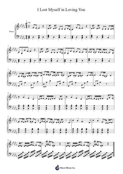 I Lost Myself in Loving You Sheet Music by Jamie Miller-Arr.Blyret Jimlor