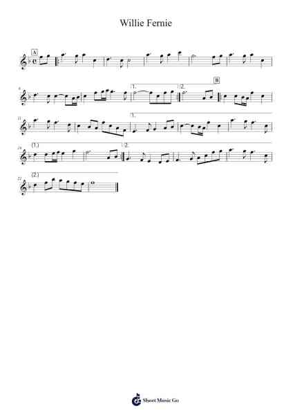 Willie Fernie Sheet Music by Alasdair Fraser-Arr.Rexlin Clachad