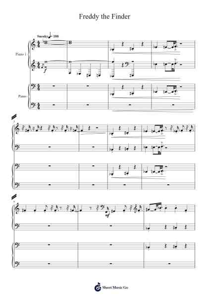 Freddy the Finder Sheet Music by Rob Cantor-Arr.Maugvia Browninglogg
