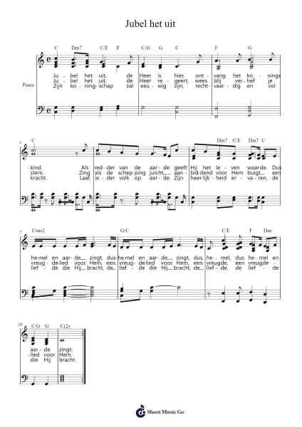 Jubel het uit Sheet Music by -Arr.Herkyle