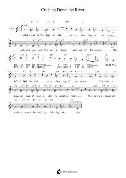 Cruising Down the River Sheet Music by Nell Tollerton-Arr.Ferholt Vebthan