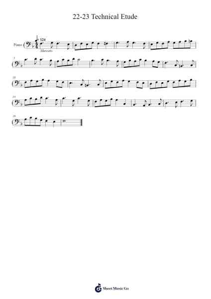 22-23 Technical Etude Sheet Music by Brett Poe-Arr.Caerwood Belch